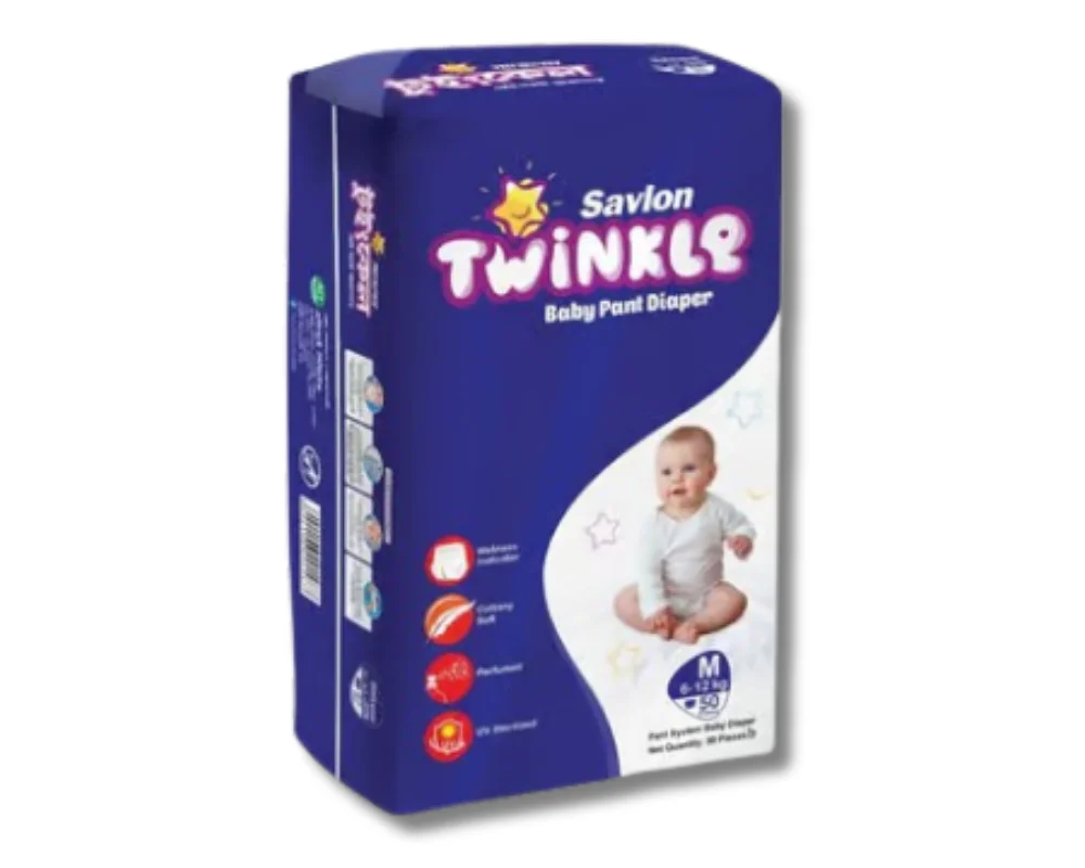 Savlon Twinkle Baby Pant Diaper (Size M) hover