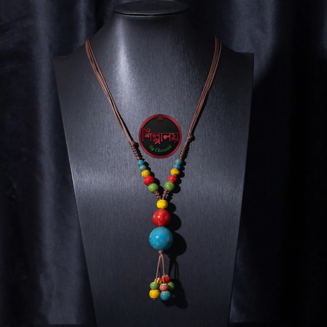 Ethnic Style Ceramic Necklace 