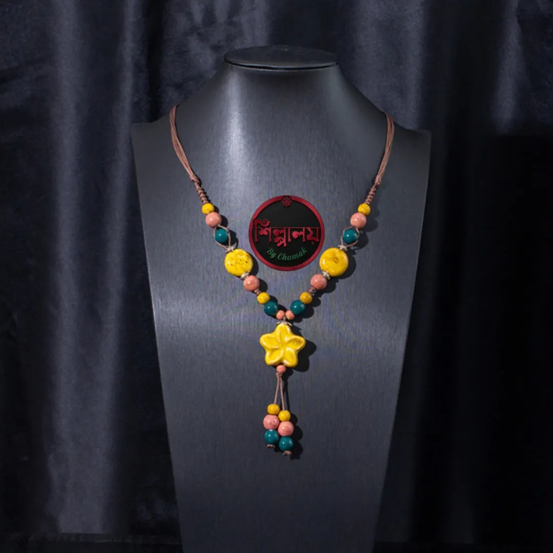 Ethnic Style Ceramic Necklace  hover